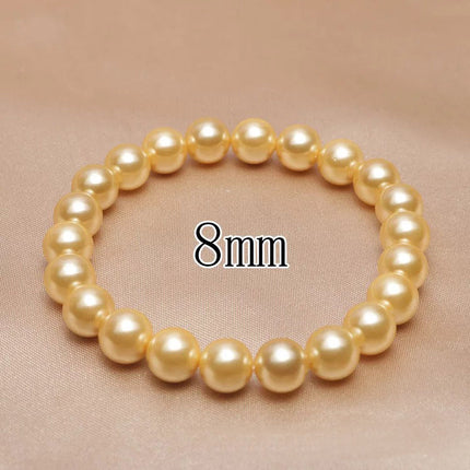 Simple Elegant Round Beads Shell Pearl Beads Bracelets