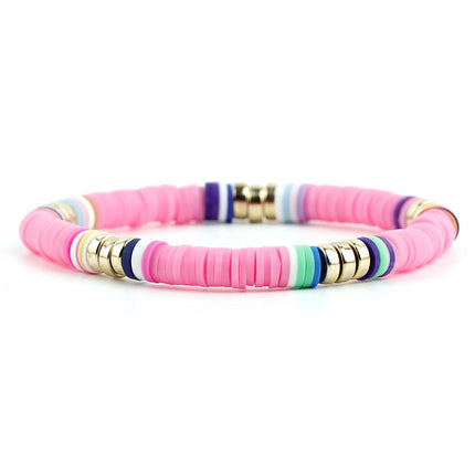 Polymer Clay Boho Stretch Bracelet