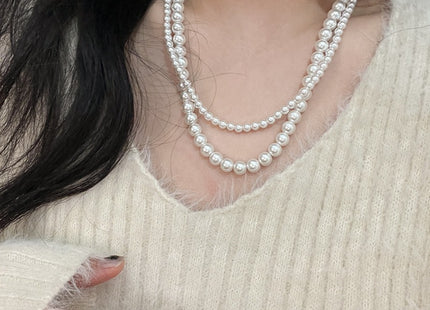 Beaded Jewelry Artificial Traditional Round Pearl Necklace
