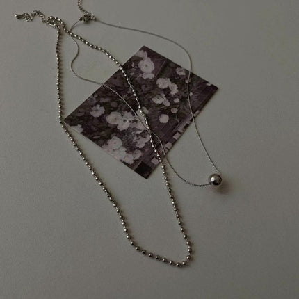Double Layer Chain Pendant Necklaces