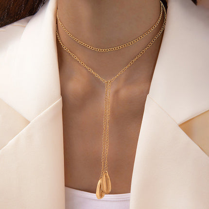 Double Layer Infinitely Seashell Necklace