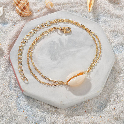 Summer Fashion Beach Shell Pendant Feet Chain