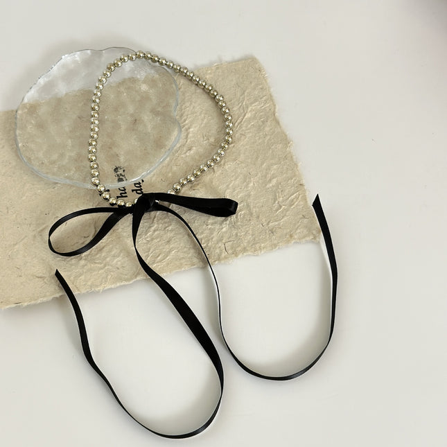 Long Bow Collarbone Chain Necklace DIY Lace up - FASHION SHEGOODS LLC