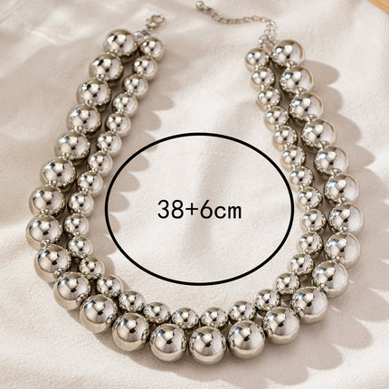 Exaggerated Big Ball Choker Necklace Women