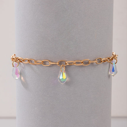 Fashion Crystal Bead Charm Anklet Jewelry