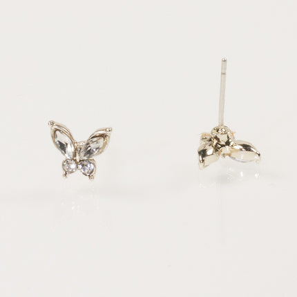 Rhinestone butterfly Stud Earrings