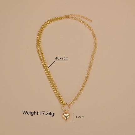 Heart Love Charm Chain Necklace