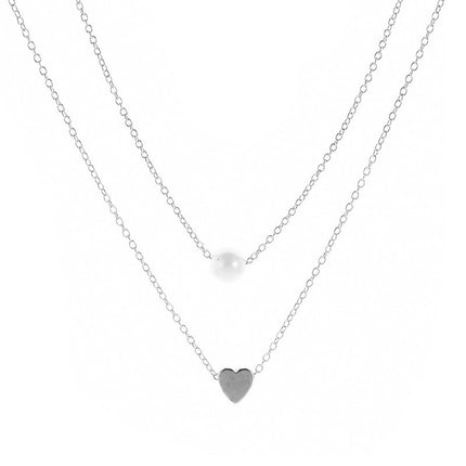 Double Layer Pendant Choker Necklace
