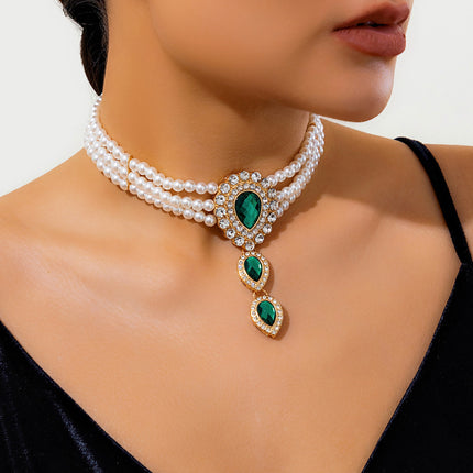 Pearl Necklace and Bracelet Set Pearl Jewelry for Bride Jewelry