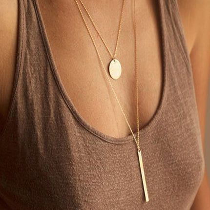 Choker Chain Coin Pendant Necklace