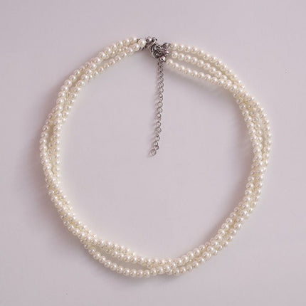 Multi Strand Pearl Necklace for Women - FASHION SHEGOODS LLC