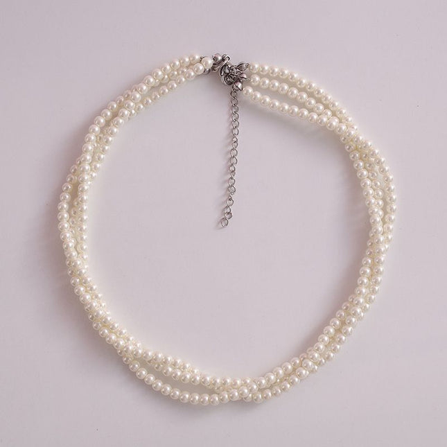 Multi Strand Pearl Necklace for Women - FASHION SHEGOODS LLC