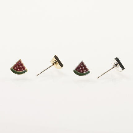 Watermelon stud earrings set