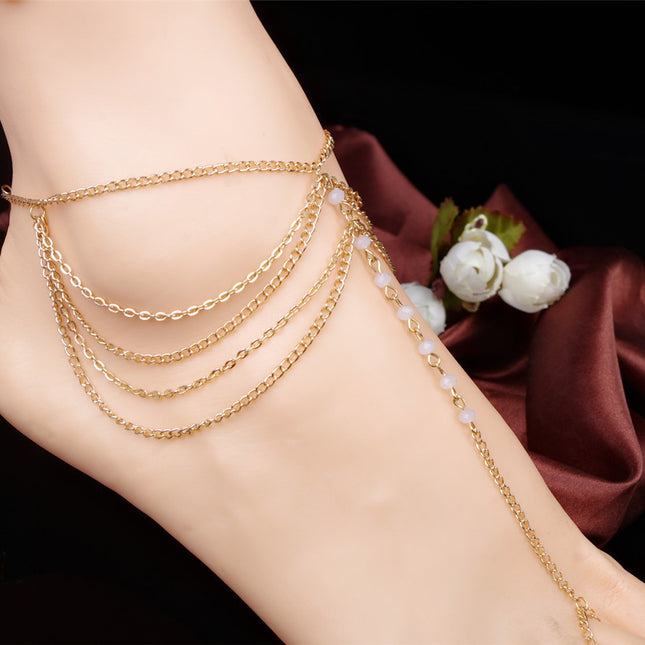 Boho Layered Anklet Sexy Ankle Bracelet