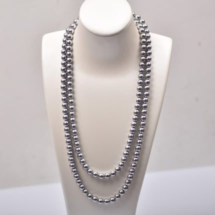 Vintage Long Imitation Pearl Beads Necklace for Women