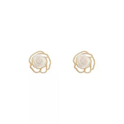 Retro Rose Flower Earrings for Women