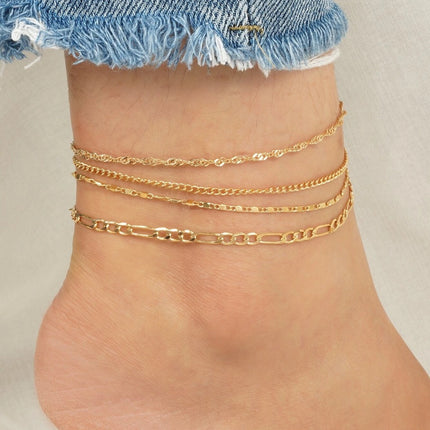 Cuban Snake Charm Foot Chain Anklets Jewelry