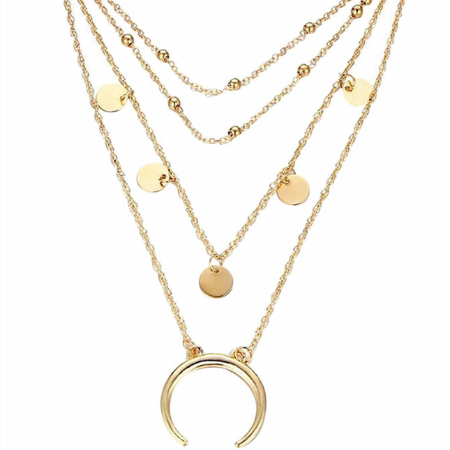 Boho Multi Layer Necklaces Pendants for Women