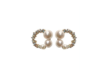 Imitate Pearl Flower Earrings