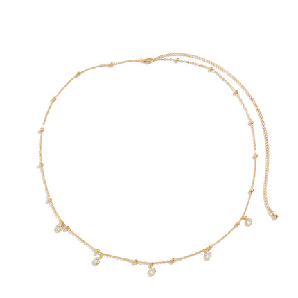 Single Layer Waist Chain Crystal Stone Body Chain
