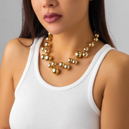 Punk Style Pearl Short Choker Necklace for Women