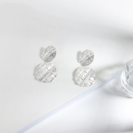 Metallic Chunky Round Earrings - FASHION SHEGOODS LLC