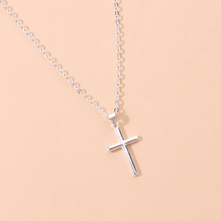 Cross Pendants Long Chain Necklace