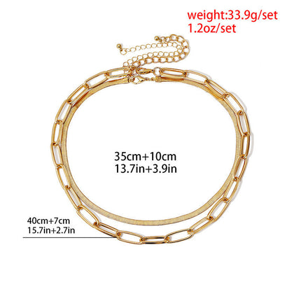 Double Layer Snake Chain Necklace