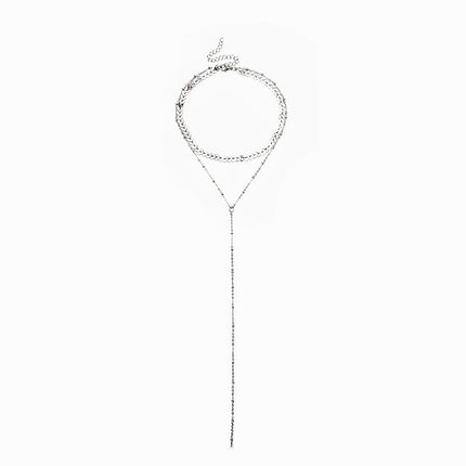Sexy Multi-layer Sequined Necklace Tassel Chain