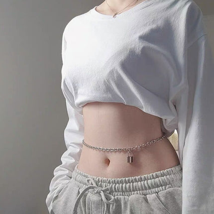 Lock Pendant Waist Chain for Women