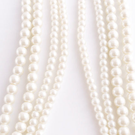 Retro Choker Necklace Multi-Layered Baroque Beaded Imitation Pearl