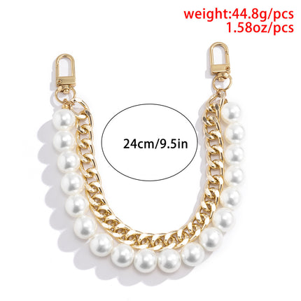 Pearl Purse Chain Short Handle Bag Strap