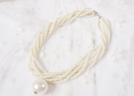 Multi-Layer Beaded Layer Pearl Necklace