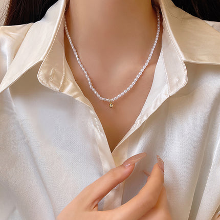 Pearl Beads Beaded Chain Necklace - FASHION SHEGOODS LLC