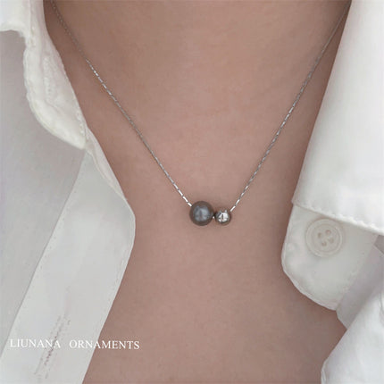Geometric Chain Bead Necklace for Women