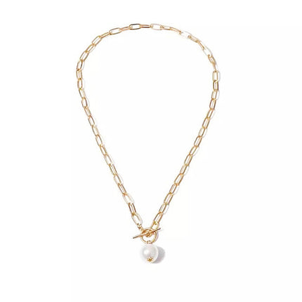 Baroque Pearl Pendant Choker Necklace