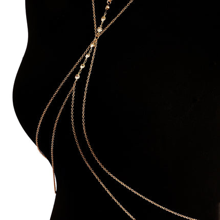Sexy Cross Chest Chain Exaggerated Beach Casual Full Body Chain