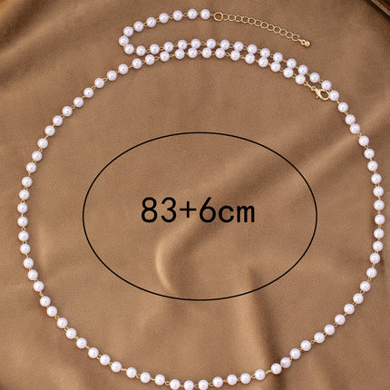 Multilayer Beaded Pearl Choker Necklace