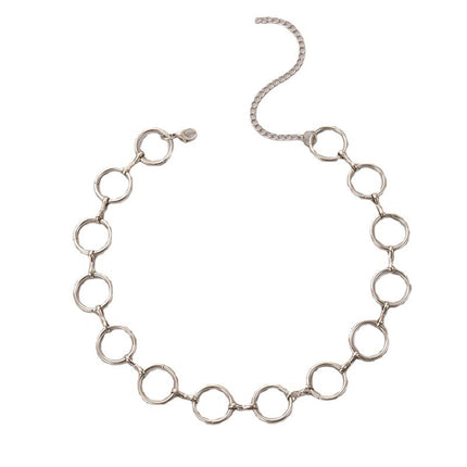 Chunky Circles Choker Necklace Women