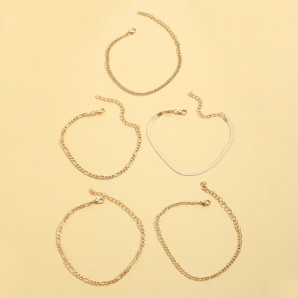 Summer Jewelry Multi-Layer Beach Chain Anklets Jewelry