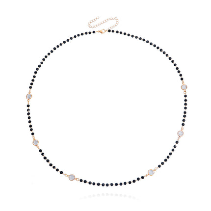 Daily Wear Black Beads Long Necklace