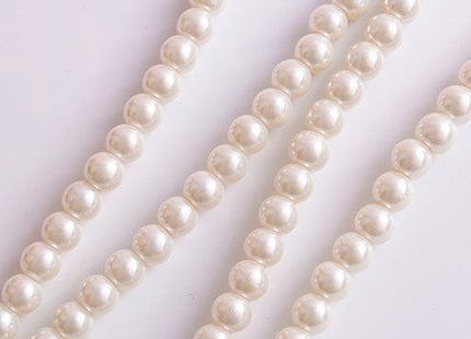 Multi Strand Glass Faux Pearl Layer Necklace for Women Girls