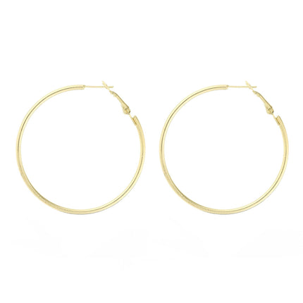 Classic Round Circle Big Hoop Earrings
