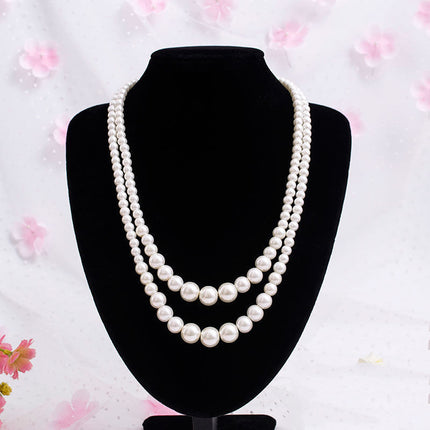 Multi-Layer Pearl Statement Bridal Choker Necklace for Wedding Party Jewelry - FASHION SHEGOODS LLC