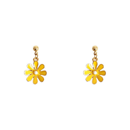 Daisy Sunflower Hoop Earring