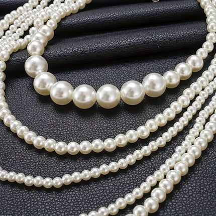 Multilayer Elegant Imitation Pearl Chain Necklace for Women Trend Luxury Beads Choker Neck Jewelry Gift Wed Accessories pearl necklaces for women pearl necklace pearl necklace