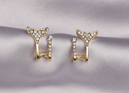 Rhinestone Mermaid Tail Earring