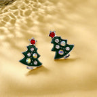 Green Christmas tree / Gold Color