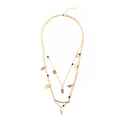 Tassel Leaf Pendant Necklace