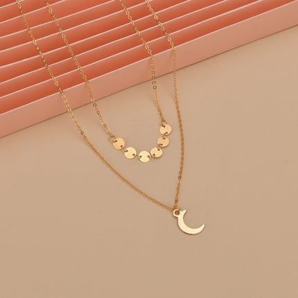 Crescent Moon Stars Necklaces for Women